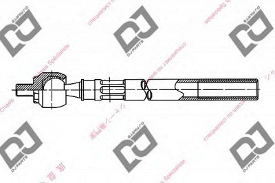 DJ PARTS dr1073 -  Осевой шарнир, рулевая тяга